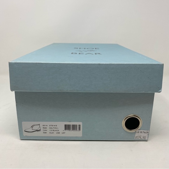 SHOE THE BEAR LEATHER DALTON BOOTS BLACK - Picture 7 of 7